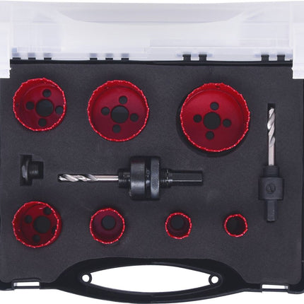 KS TOOLS Sanitär-Lochsägen-Satz, 9-tlg ( 129.5575 ) - Toolbrothers