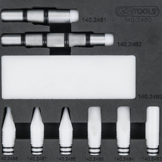 KS TOOLS Rückschlagdorn-Satz, 10-tlg ( 140.2480 ) - Toolbrothers