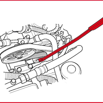 KS TOOLS Umlenkrollen-Schlüssel für Renault Torx T50 ( 150.1302 )