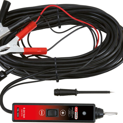 KS TOOLS Funktionsprüflampe 6-24V DC mit 25 Meter Kabel ( 150.1655 ) - Toolbrothers