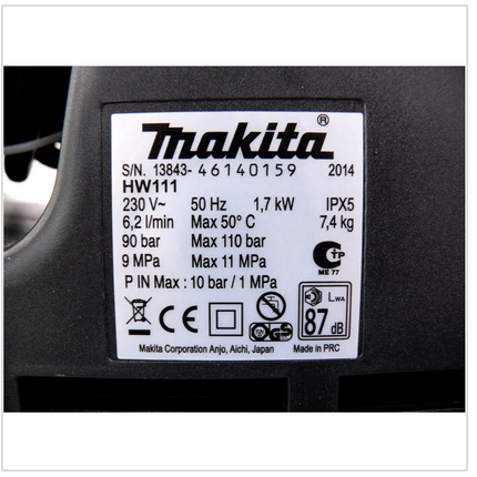 Makita HW 111 / 1.7 kW Kompakt Hochdruckreiniger - Toolbrothers