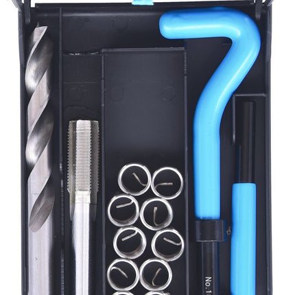 KS TOOLS Nirostahl Gewinde-Reparatur-Satz M12x1,25x16,8mm, 14-tlg ( 150.6110 ) - Toolbrothers