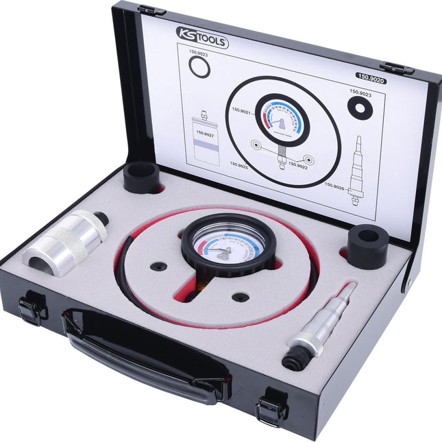 KS TOOLS Wasserpumpentester-Satz,8-tlg ( 150.9020 ) - Toolbrothers