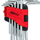 KS TOOLS RIBE®-Winkelstiftschlüssel-Satz, kurz, 9-tlg ( 151.4620 ) - Toolbrothers