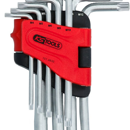 KS TOOLS XZN-Winkelstiftschlüssel-Satz, kurz, 9-tlg ( 151.4630 ) - Toolbrothers