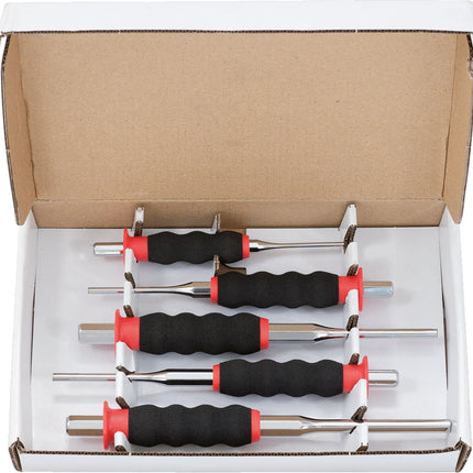 KS TOOLS Durchtreiber-Satz, CrMo, 5-tlg zylindrisch ( 156.0230 ) - Toolbrothers