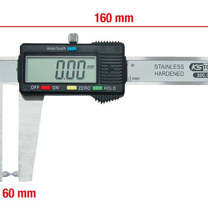 KS TOOLS Digital-Bremsscheiben-Messschieber 0-60mm, 160mm ( 300.0540 ) - Toolbrothers