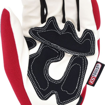 KS TOOLS Leder-Mechaniker-Handschuh, Vibrationsgedämmt, 11 ( 310.0260 ) - Toolbrothers