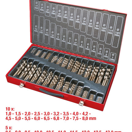 KS TOOLS HSS-G Co 5 Spiralbohrer-Satz, 230-tlg, 1-13mm ( 330.3650 ) - Toolbrothers