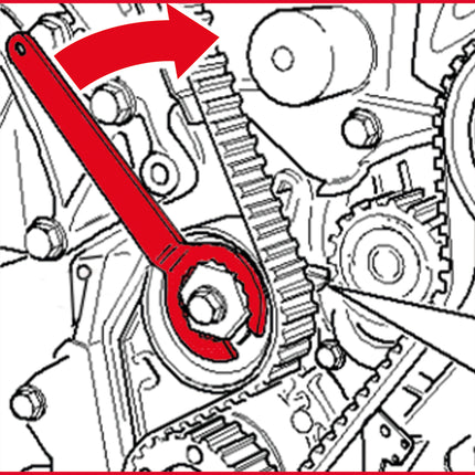 KS TOOLS Motoreinstell-Werkzeug-Satz für VAG, 5-tlg VW Crafter ( 400.0975 )