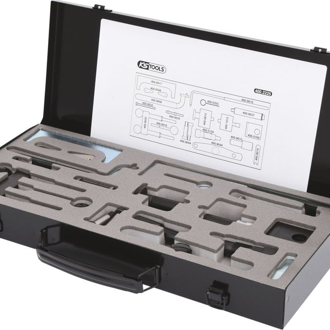 KS TOOLS Motoreinstell-Werkzeug-Satz für VAG, 21-tlg ( 400.2225 )