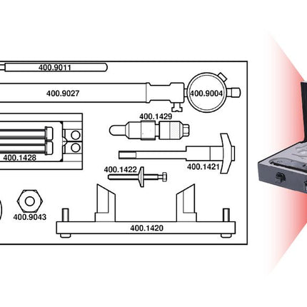 KS TOOLS Motoreinstell-Werkzeug-Satz für VAG, 23-tlg ( 400.2300 )