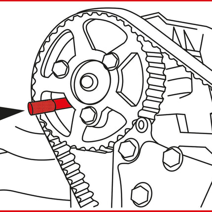 KS TOOLS Motoreinstell-Werkzeug-Satz für Fiat / PSA, 15-tlg ( 400.3150 ) - Toolbrothers