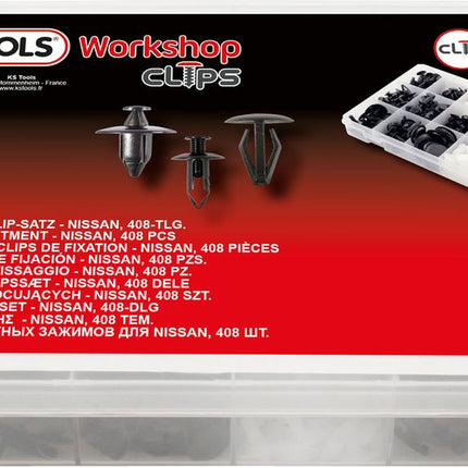 KS TOOLS Befestigungs-Clip-Satz für Nissan, 408-tlg ( 420.0550 ) - Toolbrothers
