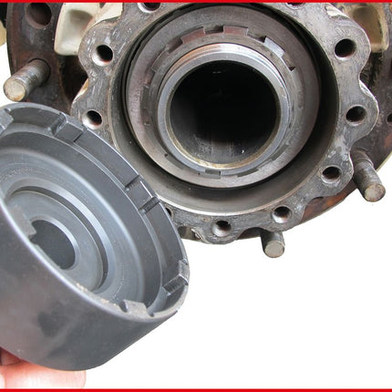 KS TOOLS 3/4" Nutmuttern-Schlüssel mit 6 Zapfen für Mercedes und MAN ( 450.0169 ) - Toolbrothers