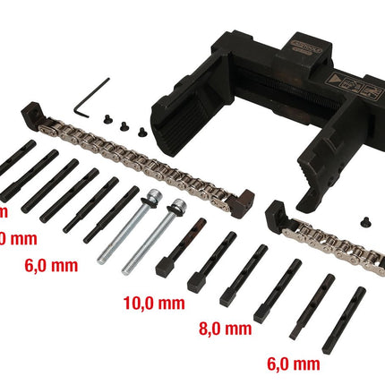 KS TOOLS Vario-Muttern- und Kappenschlüssel-Satz, 14-tlg ( 450.0190 ) - Toolbrothers