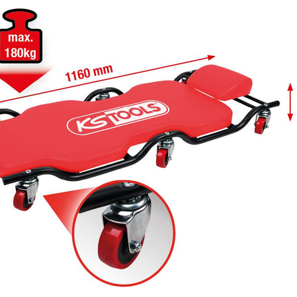 KS TOOLS Fahrbare Liege, 1160x540mm ( 500.8003 ) - Toolbrothers