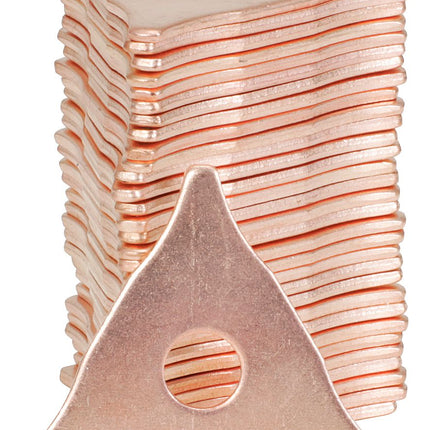 KS TOOLS Dreispitz-Lochscheiben verkupfert, 20er Pack ( 500.8593 )