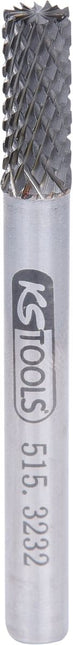 KS TOOLS HM Zylinder-Frässtift Form A mit Stirnverzahnung, 6mm ( 515.3232 ) - Toolbrothers