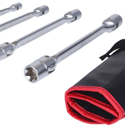 KS TOOLS Torx-E-Doppel-Gelenkschlüssel-Satz, 5-tlg ( 517.0340 ) - Toolbrothers