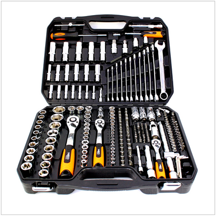 NEO professional Steckschlüssel Set 219 tlg. 1/2", 1/4", 3/8" ( Neo 08-671 ) im Koffer - Toolbrothers