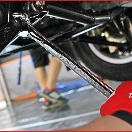 KS TOOLS CHROMEplus Ringmaulschlüssel, abgewinkelt, 14mm ( 518.0614 ) - Toolbrothers