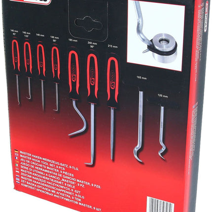 KS TOOLS Master Haken-Werkzeug-Satz, 9-tlg ( 550.1070 ) - Toolbrothers
