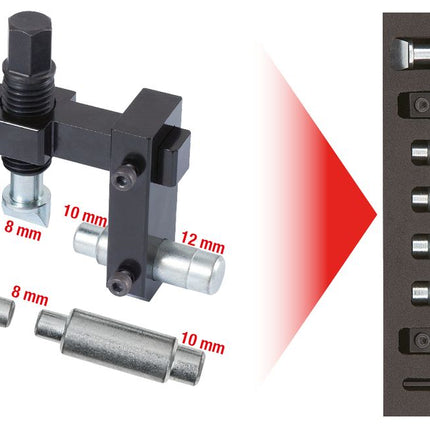 KS TOOLS Klemmbohrungs-Spreizwerkzeug-Satz, 11-tlg ( 700.5650 ) - Toolbrothers