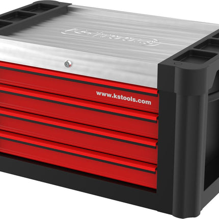 KS TOOLS PERFORMANCEplus P10TC SCHWARZ/ROT Werkstattwagenaufsatz mit 4 Schubladen ( 873.0004 ) - Toolbrothers