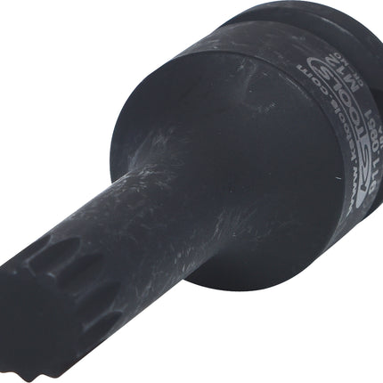 KS TOOLS 1/2' Bit con adaptador de impacto XZN, pavonado, l =75mm, M12 ( 911.0951 )