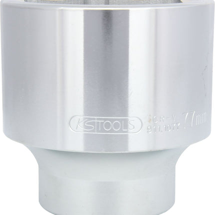 KS TOOLS 1" Sechskant-Stecknuss, kurz, 77mm ( 911.1077 ) - Toolbrothers