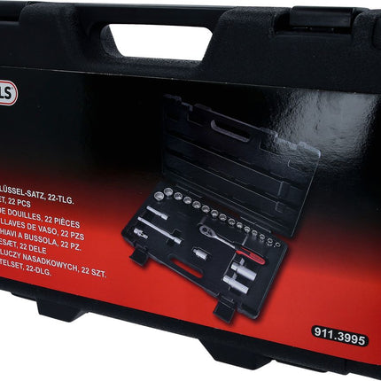KS TOOLS 3/8" Steckschlüssel-Satz, 22-tlg ( 911.3995 ) - Toolbrothers