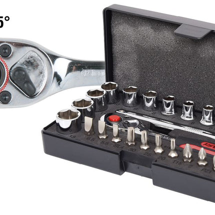KS TOOLS 1/4" CHROMEplus Steckschlüssel-Satz, 26-tlg ( 918.0626 ) - Toolbrothers