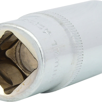 KS TOOLS 1/2" CHROMEplus Sechskant-Stecknuss, lang, 17mm ( 918.1247 ) - Toolbrothers