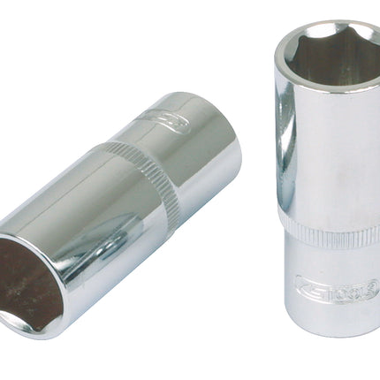 KS TOOLS 1/4" CHROMEplus Sechskant-Stecknuss, lang, 13mm ( 918.1433 ) - Toolbrothers