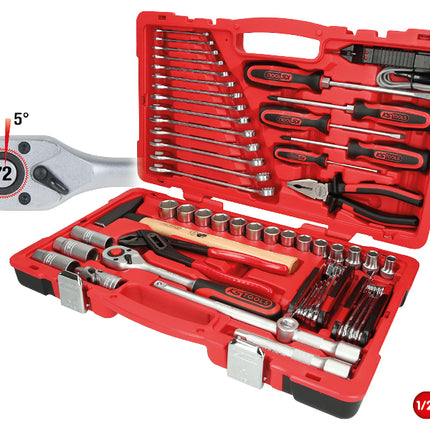 KS TOOLS 1/2" Universal-Werkzeug-Satz, 47-tlg ( 940.0047 ) - Toolbrothers