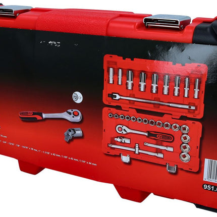 KS TOOLS 1/2" Steckschlüssel-Satz, 30-tlg ( 951.0630 ) - Toolbrothers