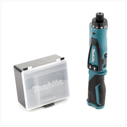 Makita DF 010 DSE 7,2 V Akku Knickschrauber im Koffer mit 2 Akkus 1 Ah, Ladegerät und Zubehör - Toolbrothers