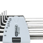 KS TOOLS EDELSTAHL Innen6kant-Winkelstiftschlüssel-Satz, 9-tlg ( 964.0420 ) - Toolbrothers