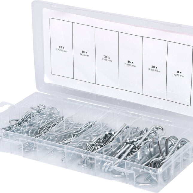 KS TOOLS Sortiment Federsplinte, 1,8x33 - 3,9x75, 150-tlg ( 970.0060 ) - Toolbrothers