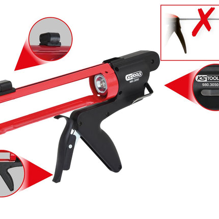 KS TOOLS Kartuschenpistole ohne herausstehende Schubstange 310 ml ( 980.3050 ) - Toolbrothers