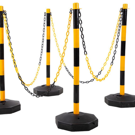 KS TOOLS Absperrpfosten-Satz mit Kette, 13-tlg ( 117.1550 ) - Toolbrothers