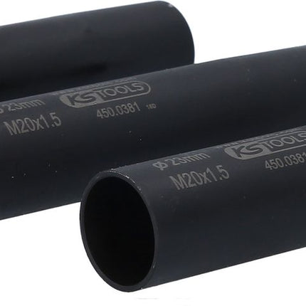 KS TOOLS Juego de manguitos de centraje y protección de pernos de rueda, M20x1,5, Ø23,0 mm, 3 pzs ( 450.0374 )