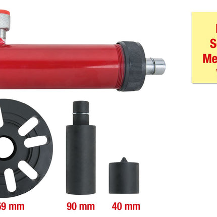 KS TOOLS Universal-Riemenscheiben-Abzieher-Satz mit Hydraulik-Zylinder, 4-tlg ( 460.0635 ) - Toolbrothers