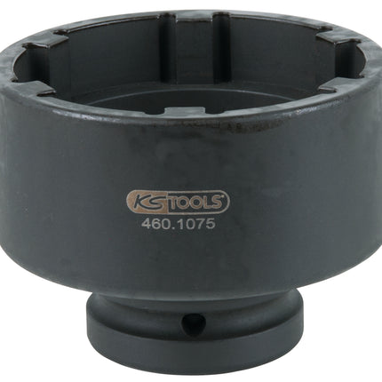 KS TOOLS Llave para tuercas ranuradas de 1' con 6 espigas para Mercedes, 86 mm ( 460.1075 )