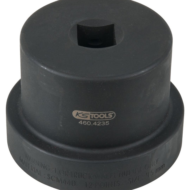 KS TOOLS 1" Achsmuttern-Schlüssel mit Führungsbund, 12-kant, 95 mm ( 460.4235 ) - Toolbrothers