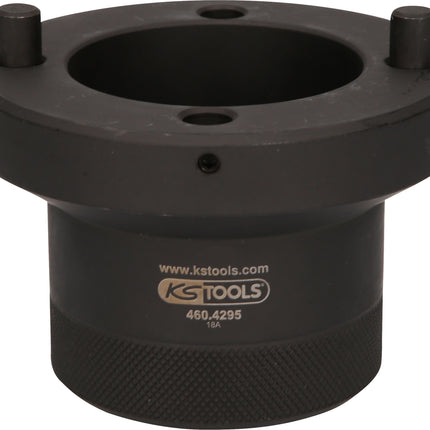 KS TOOLS Clé d'écrou d'essieu 1/2' avec 2 ergots pour Fuso, Ø 100 mm ( 460.4295 )