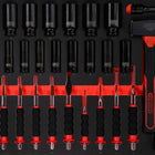 KS TOOLS Hammer- / Meißel- / und Kraft-Stecknuss-Satz in Schaumstoffeinlage, 40-tlg ( 813.0040 ) - Toolbrothers