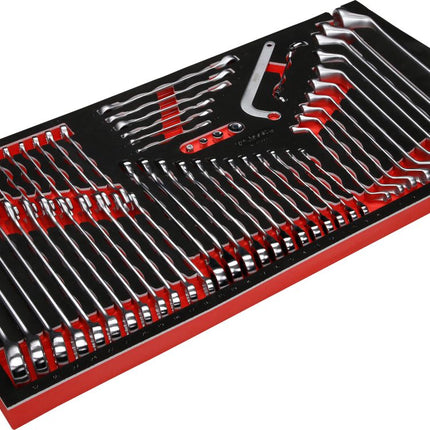 KS TOOLS Juego de llaves fijas en inserto de gomaespuma, 55 pzs ( 813.0055 )