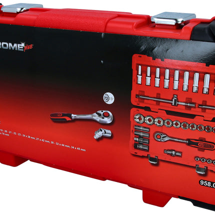 KS TOOLS 1/2" CHROMEplus Steckschlüssel-Satz, 39-tlg ( 958.0639 )